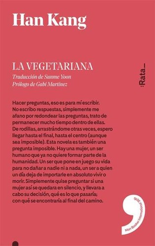 Han Kang (duplicate): La Vegetariana (Paperback, Spanish language, 2017, :Rata)